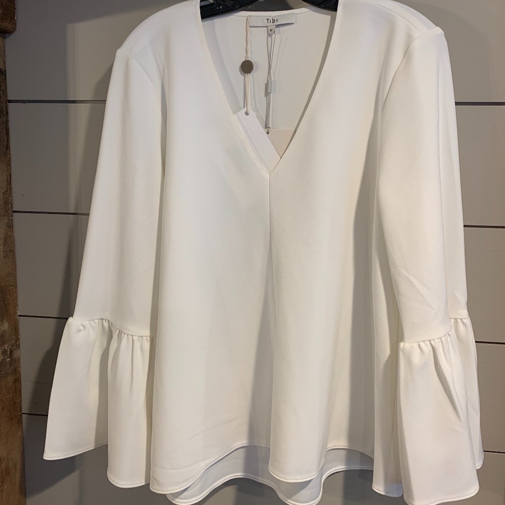 Tibi crepe top